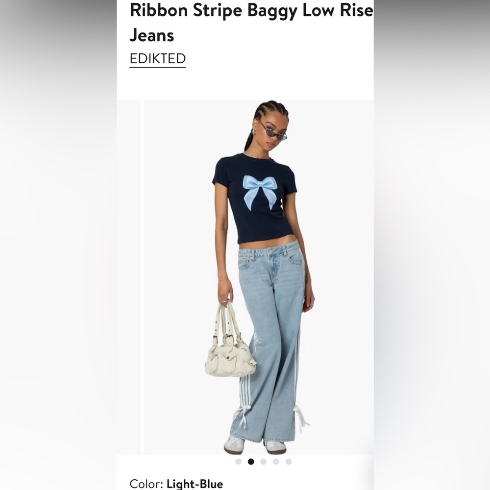 Edikted Jeans Wide Leg Baggy Denim Women’s